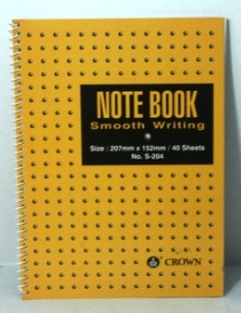 Crown ring note book S-204